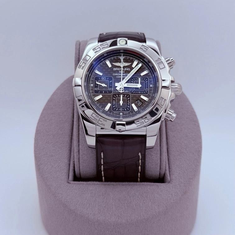 Breitling Chronomat 44 AB011012 44mm Black Carbon Fiber Dial Steel Box Paper - 6