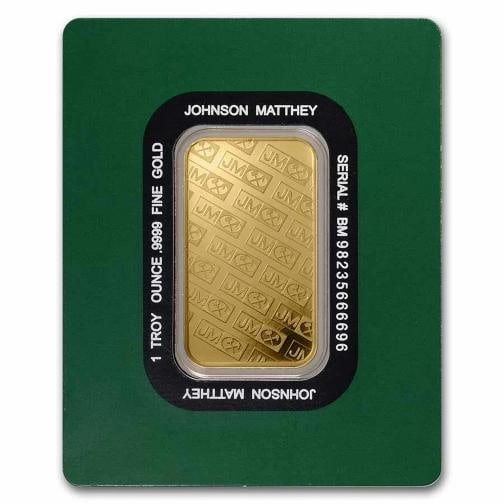 1 oz Gold Bar - Johnson Matthey (In Assay) - 2