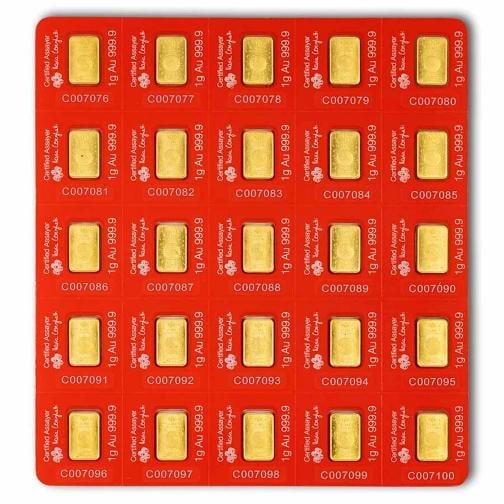25x1 gram Gold Bar PAMP Suisse Lunar Horse Multigram (In Assay) - 2