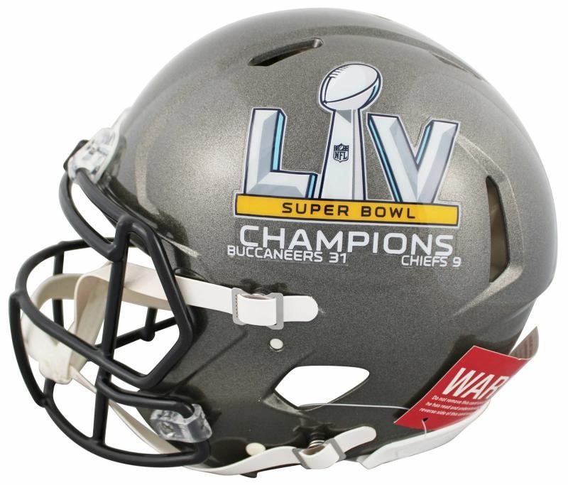 Tom Brady Signed SB LV Champs Full Size Speed Proline Helmet (Fanatics) - 3