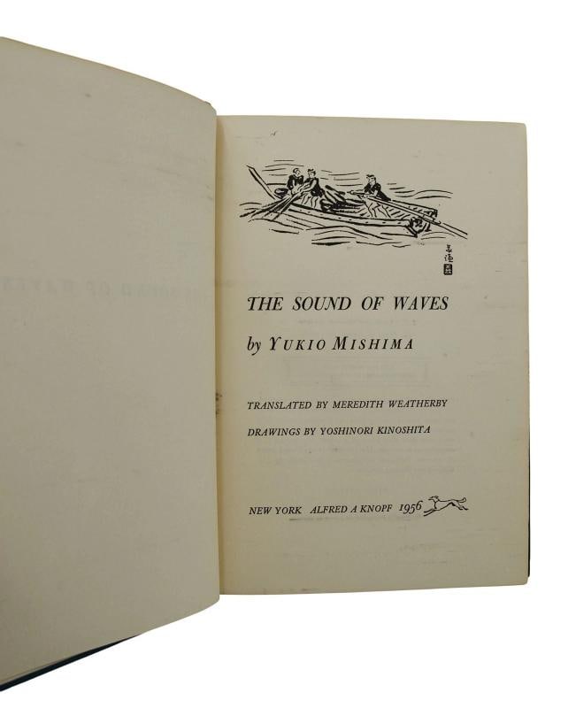 Sound of Waves ~ SIGNED by YUKIO MISHIMA ~ First American Edition ~ 1st 1956 - 6