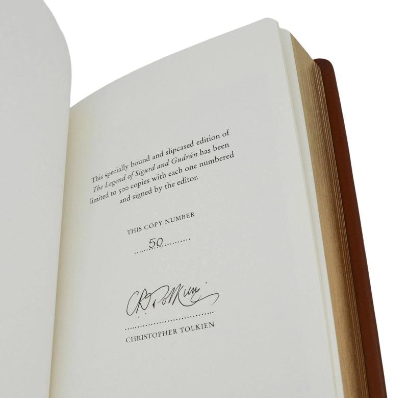 The Legend of Sigurd and Gudrun ~ by J.R.R. TOLKIEN ~ Signed Limited Ed. ~ 2009 - 6