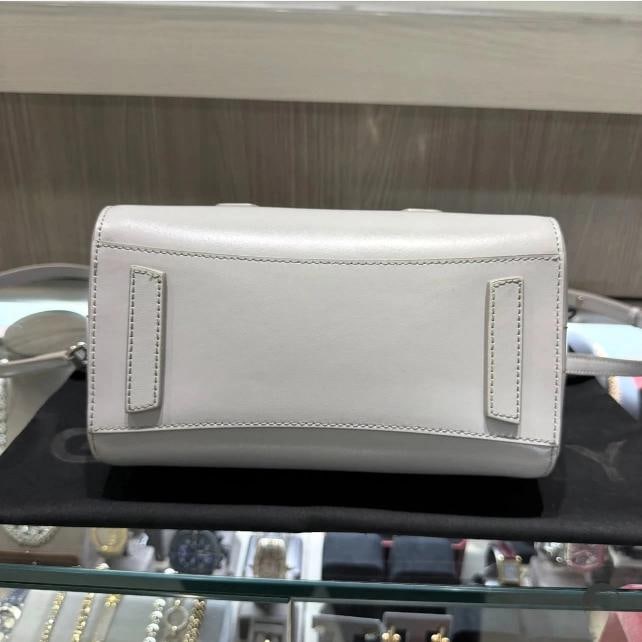 Givenchy Box Calfskin Mini Lock Antigona Shoulder Bag in Medium Grey - 7