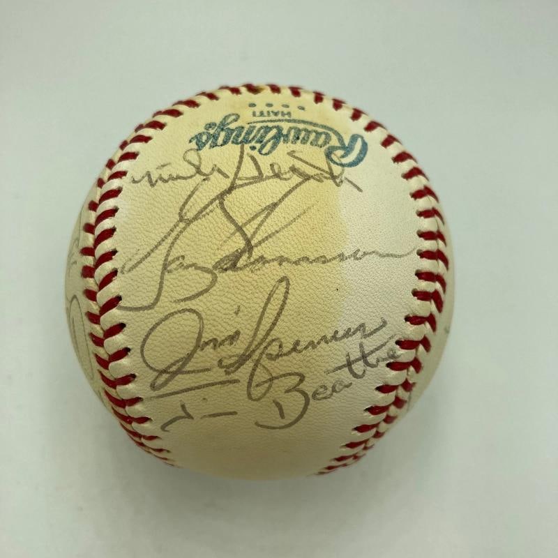 1978 New York Yankees World Series Champs Team Signed Baseball Munson Beckett - 2