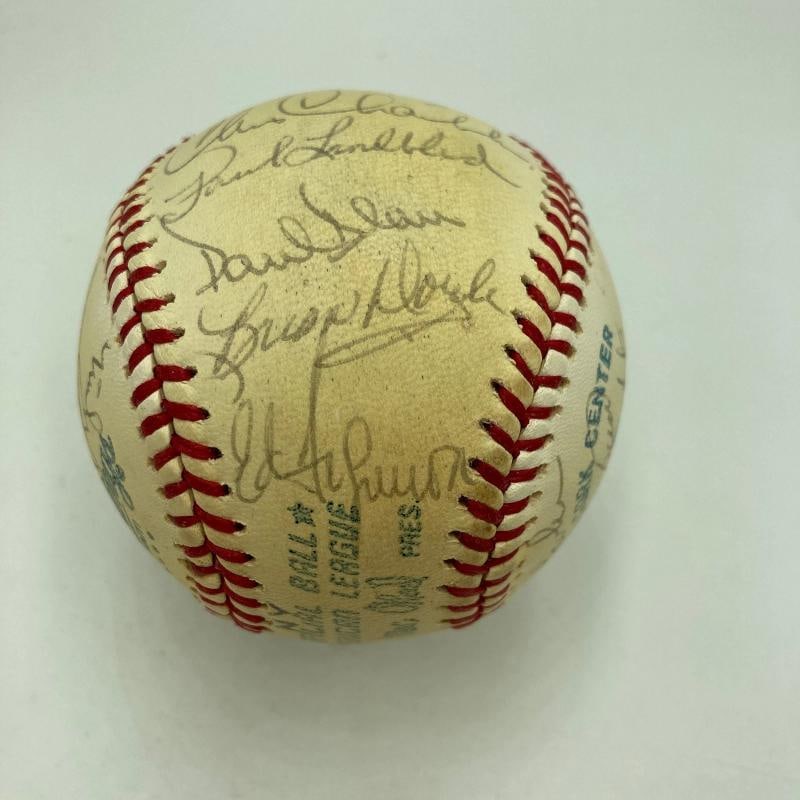 1978 New York Yankees World Series Champs Team Signed Baseball Munson Beckett - 4