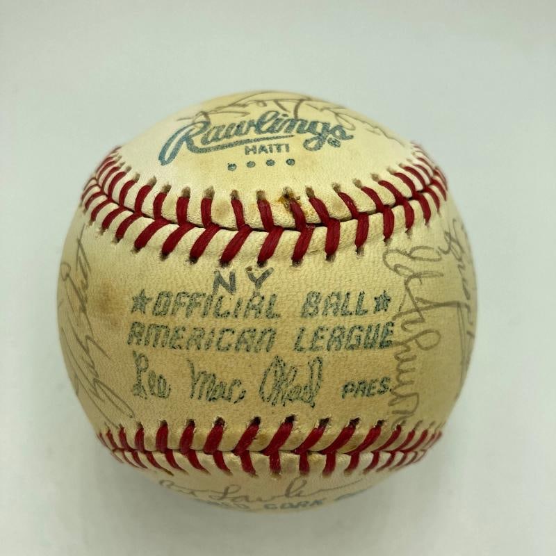 1978 New York Yankees World Series Champs Team Signed Baseball Munson Beckett - 7