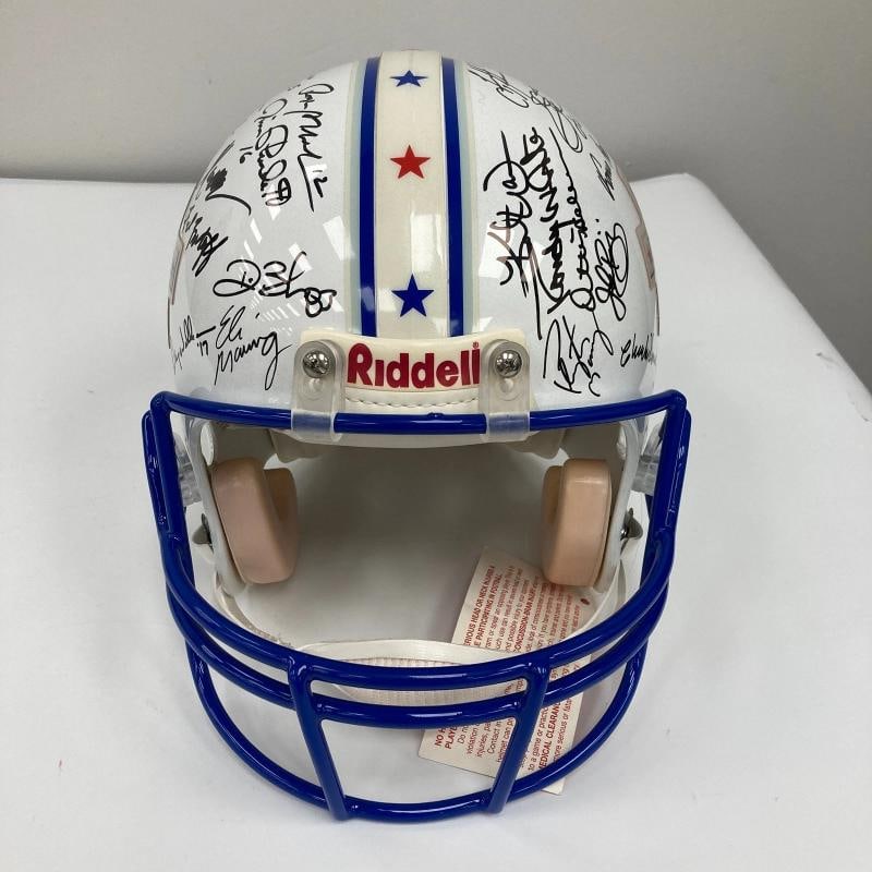 Beautiful Super Bowl MVP's Signed Helmet 40 Sigs With Tom Brady JSA COA - 10