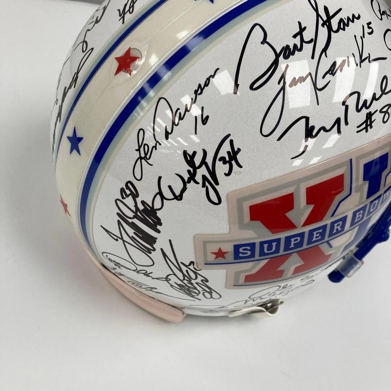 Beautiful Super Bowl MVP's Signed Helmet 40 Sigs With Tom Brady JSA COA - 14