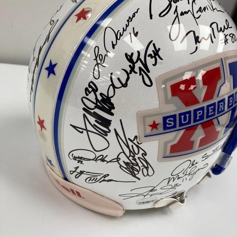 Beautiful Super Bowl MVP's Signed Helmet 40 Sigs With Tom Brady JSA COA - 15