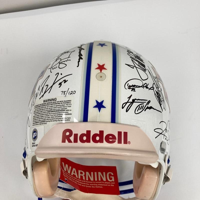 Beautiful Super Bowl MVP's Signed Helmet 40 Sigs With Tom Brady JSA COA - 18