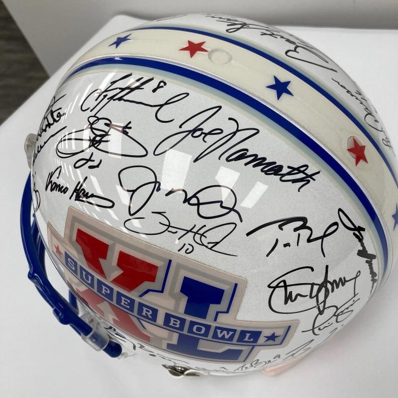 Beautiful Super Bowl MVP's Signed Helmet 40 Sigs With Tom Brady JSA COA - 4