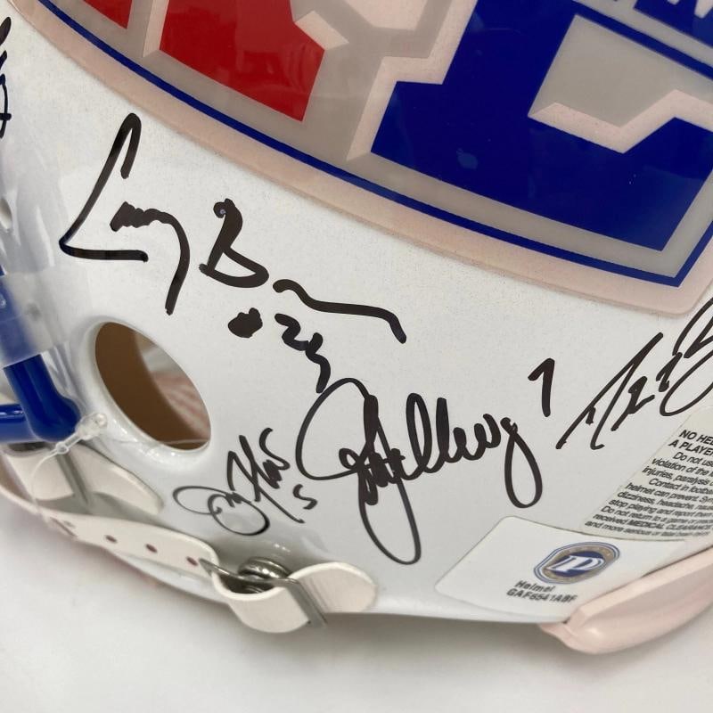 Beautiful Super Bowl MVP's Signed Helmet 40 Sigs With Tom Brady JSA COA - 7