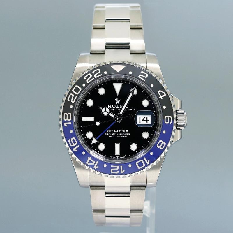 2026 NEW PAPERS Rolex 126710BLNR GMT Master II Batman Black Blue Oyster Watch - 2