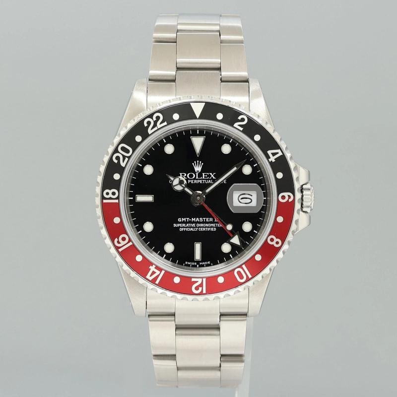 1988 Rolex GMT-Master II 2 Fat Lady Coke Red Steel 16760 40mm Watch Box - 2