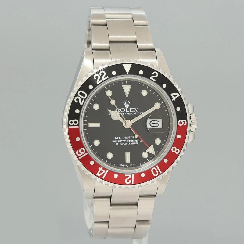 1988 Rolex GMT-Master II 2 Fat Lady Coke Red Steel 16760 40mm Watch Box - 3