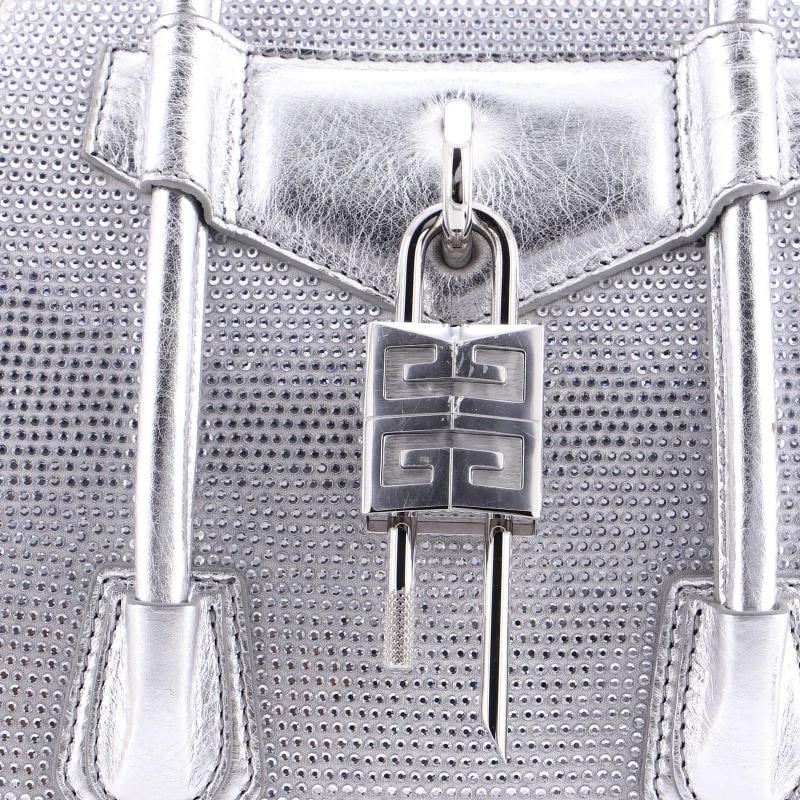 Givenchy Antigona Lock Bag Crystal Embellished Satin Mini - 6