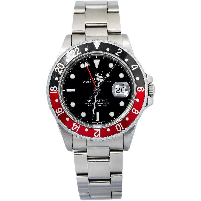 Rolex GMT-Master II Coke 16710 SS Oyster Black Dial Auto Men's Watch 40mm: Case Size 40mm Wrist Fit 7 inches Box No Papers No Condition Ã¢â‚¬â€ Used - Good Full Specifications Brand Rolex Customized No Serial # A35xxxx Gender Men Ba