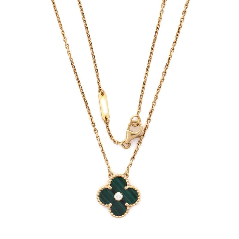 Van Cleef & Arpels Vintage Alhambra Pendant Necklace 18K Yellow Gold - 2