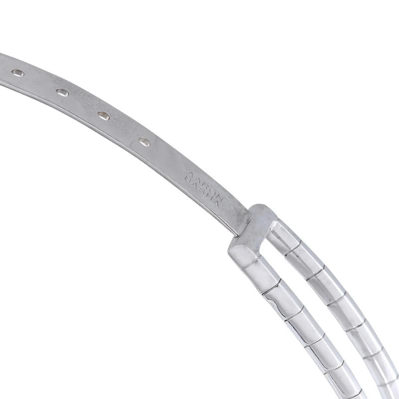 Aaron Basha 18K White Gold 13.25ct Black and White Diamond Choker Necklace - 2