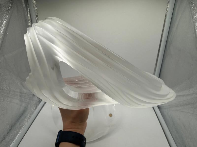 LALIQUE FRANCE FROSTED CRYSTAL ART GLASS SCULPTURE~SIGNED~(13"H & 7.5"Dia) - 15