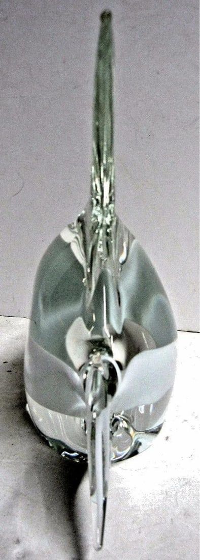 Seguso A.V. Signed Muano Art Glass Fish Sculpture~(9"H x 9"W) - 10