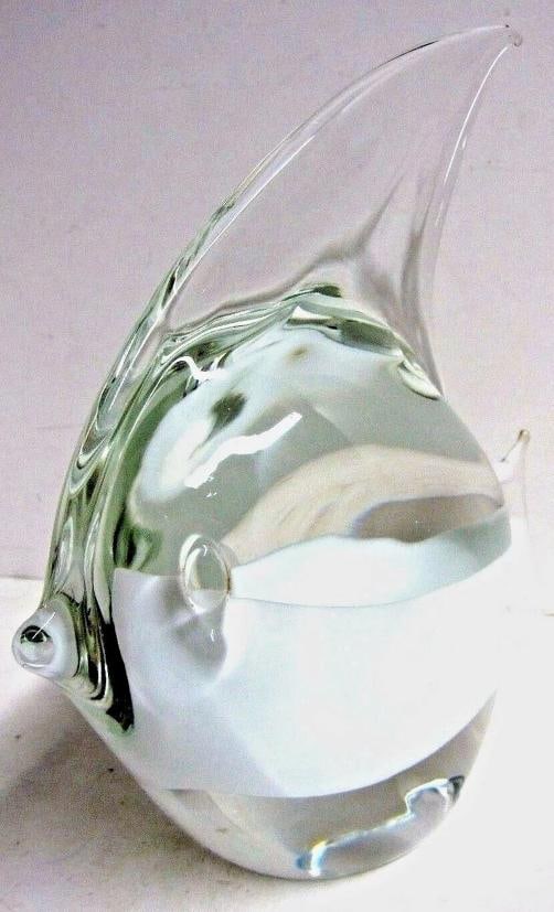Seguso A.V. Signed Muano Art Glass Fish Sculpture~(9"H x 9"W) - 4