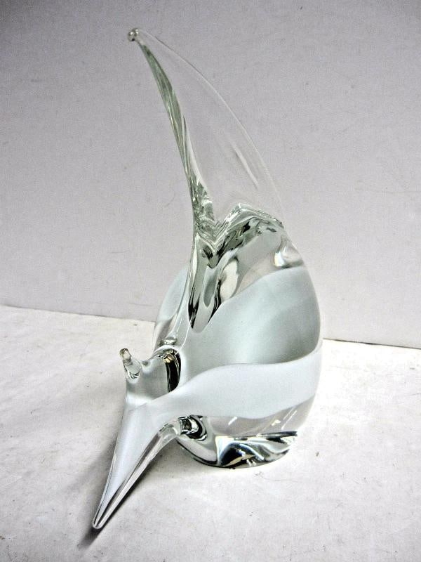 Seguso A.V. Signed Muano Art Glass Fish Sculpture~(9"H x 9"W) - 7
