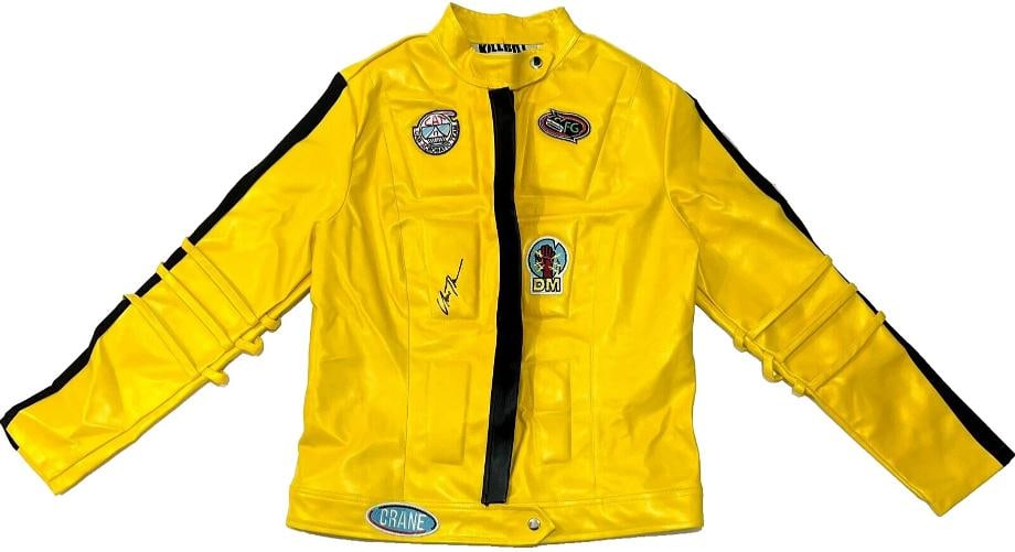 Uma Thurman Kill Bill Signed Yellow Jacket Auto Beckett Witnessed: Industry: Movies,Signed: Yes,Original/Reproduction: Original,Country of Origin: United States