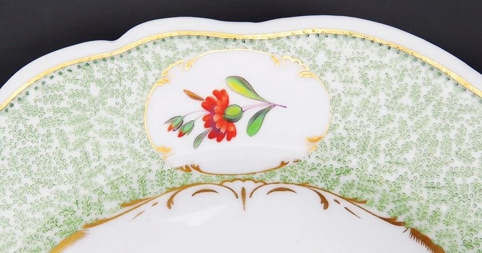 10 Antique 19th Century Chamberlain's Worcester Porcelain Soup/Cereal Bowls - 4