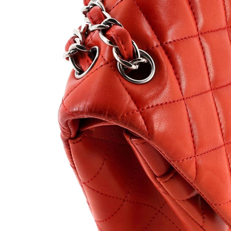 Chanel Classic Double Flap Bag Quilted Lambskin Jumbo - 6