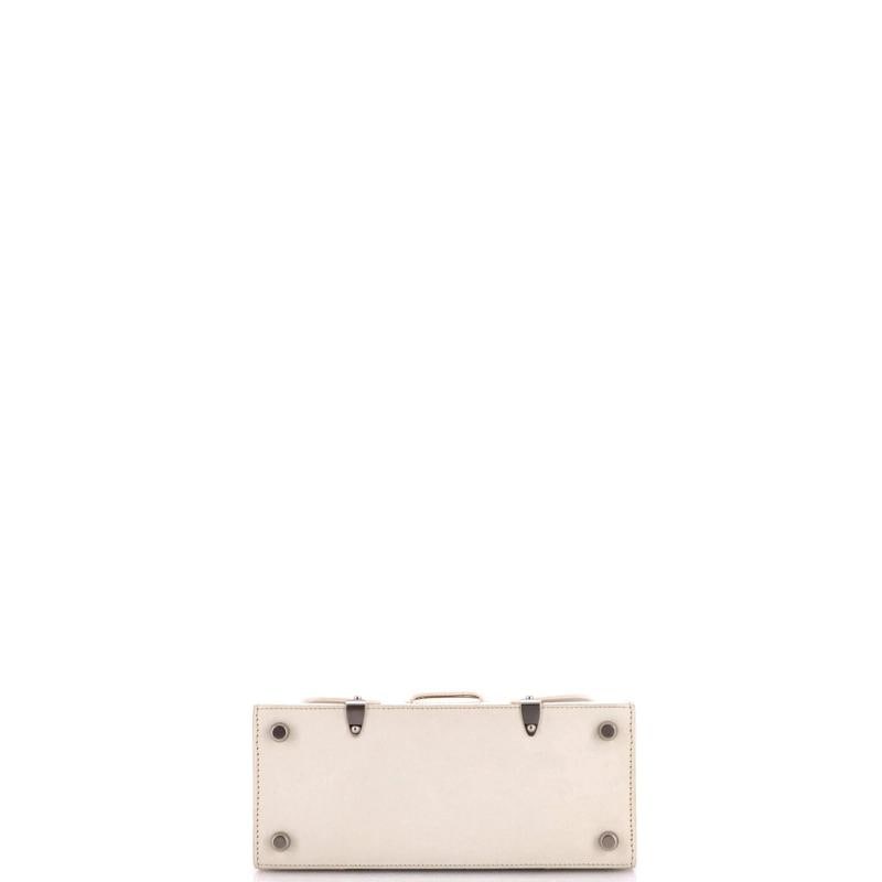 Goyard Structured Saigon Top Handle Bag Coated Canvas with Leather Mini - 4
