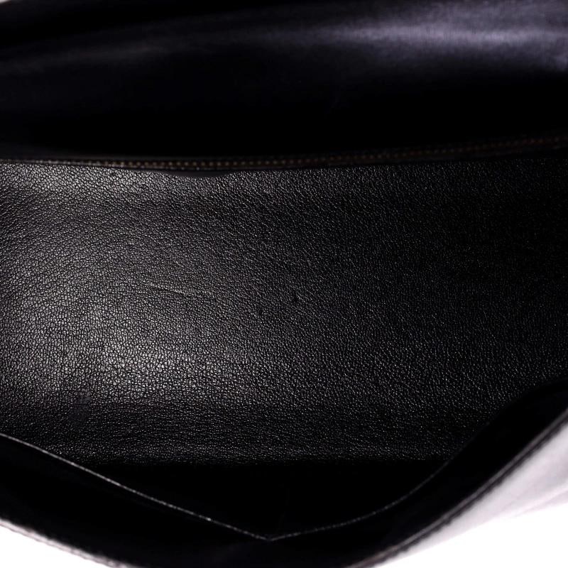 Hermes Kelly Handbag Black Box Calf with Gold Hardware 32 - 5
