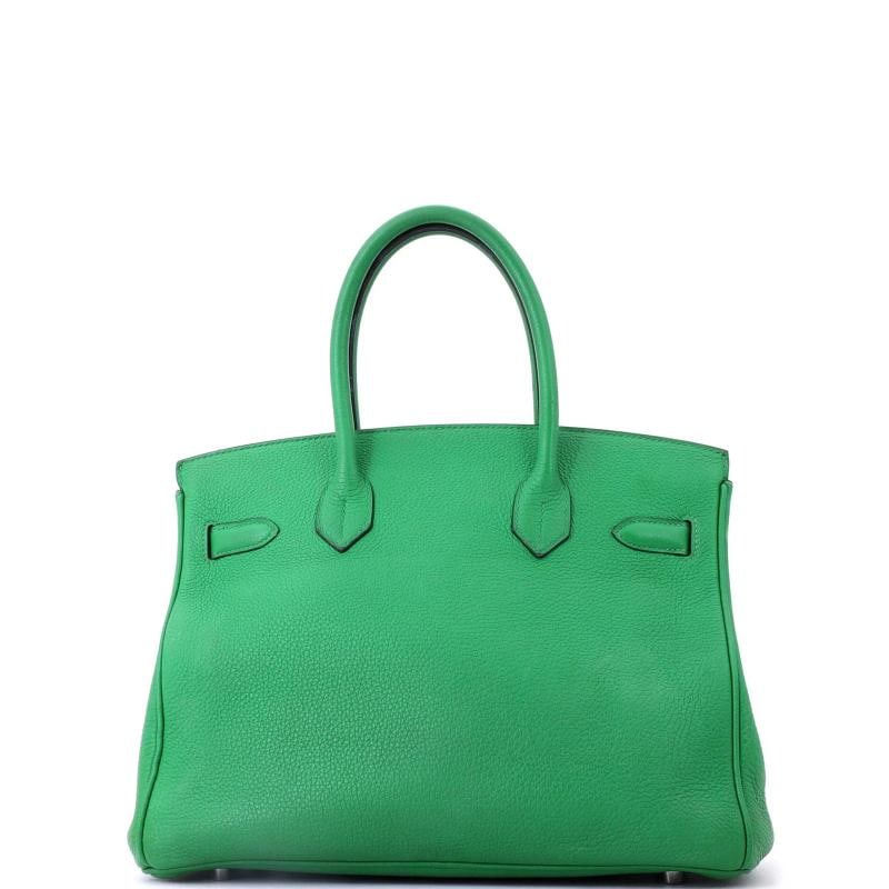 Hermes Birkin Handbag Verso Togo with Palladium Hardware 30 - 3