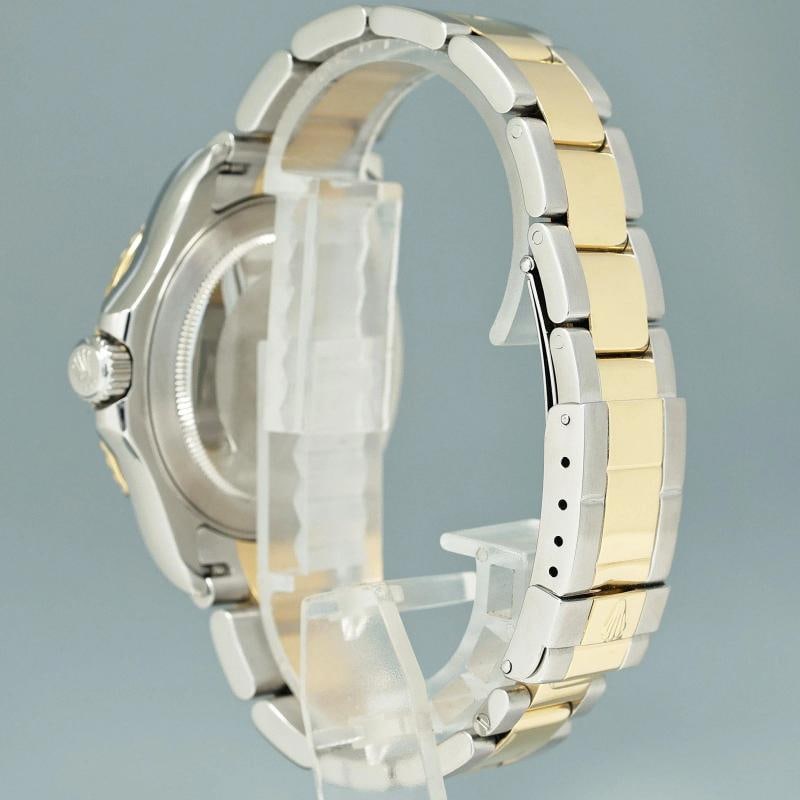 MINT 2009 Rolex Yachtmaster 16623 Two Tone Yellow Gold Steel White Sapphire - 4
