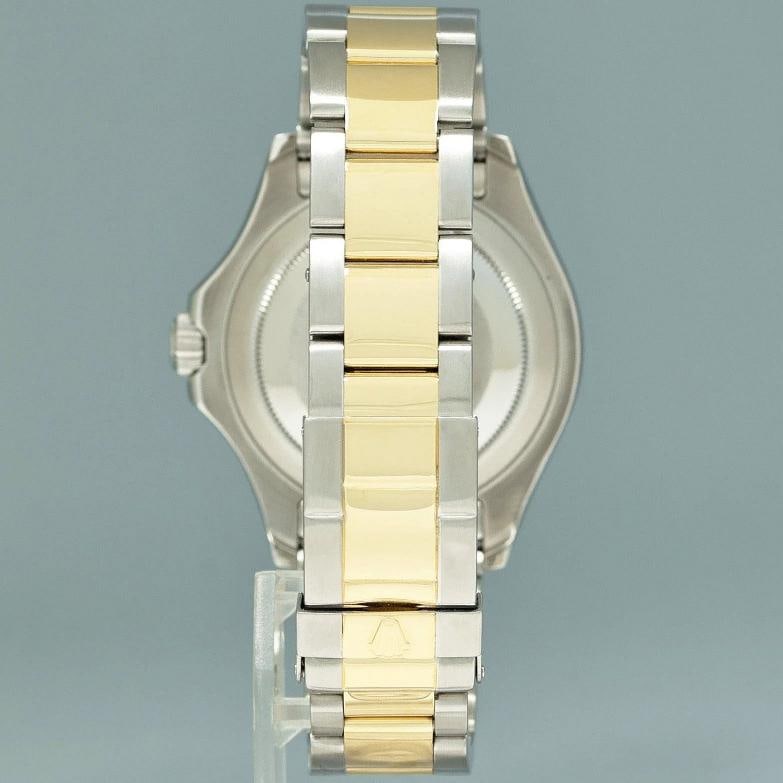 MINT 2009 Rolex Yachtmaster 16623 Two Tone Yellow Gold Steel White Sapphire - 5