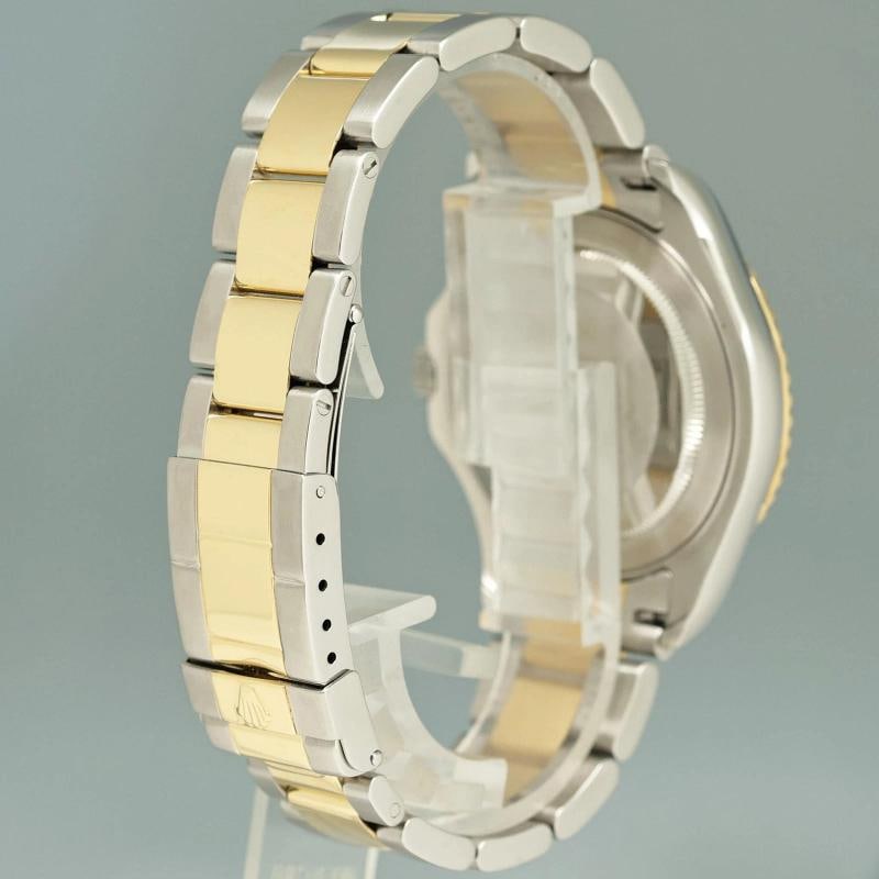 MINT 2009 Rolex Yachtmaster 16623 Two Tone Yellow Gold Steel White Sapphire - 6