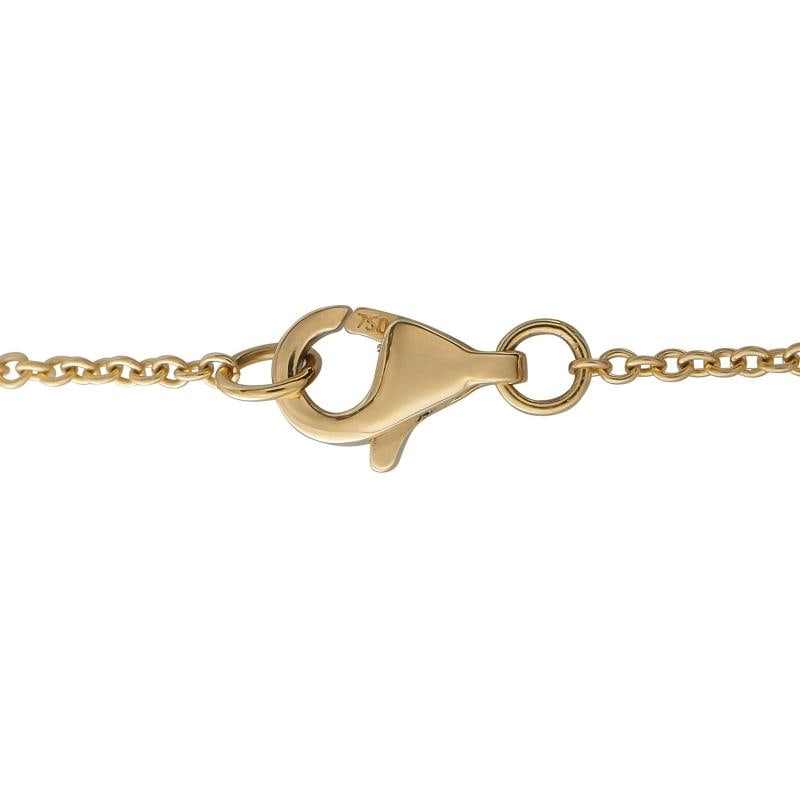 18K Yellow Gold 1.0ct Diamond Flower Necklace - 3