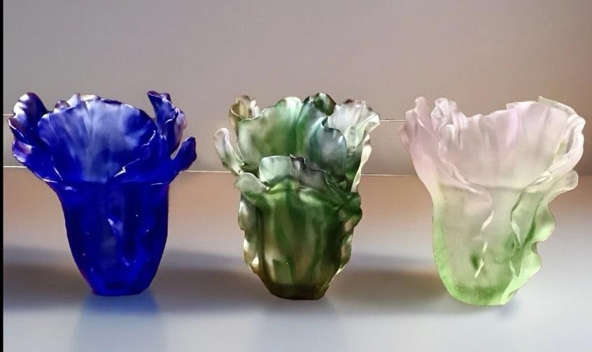 Set Of 3 Gingo Vase Nancy Daum Style Vases H6Ã¢â‚¬Â Made From C - 2