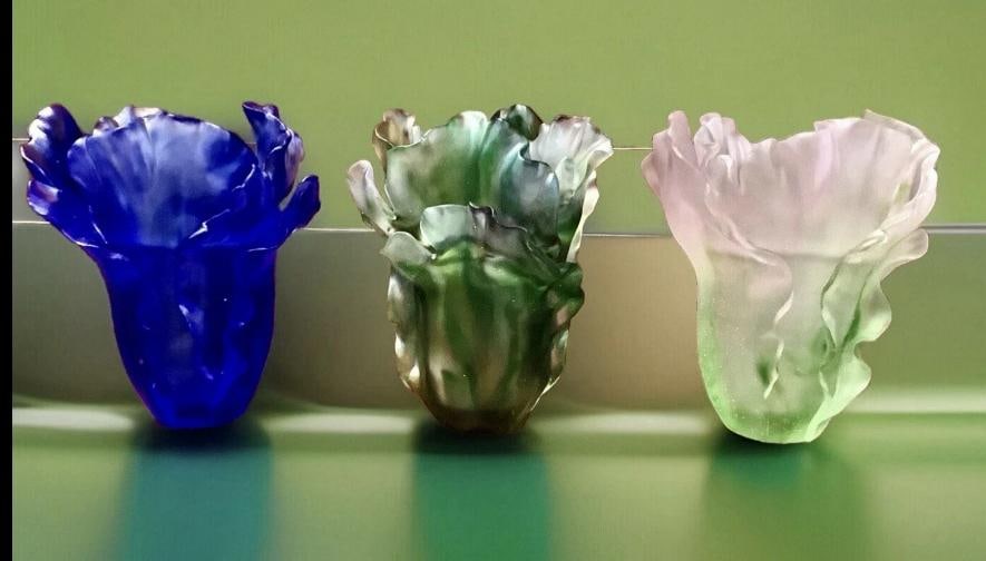 Set Of 3 Gingo Vase Nancy Daum Style Vases H6Ã¢â‚¬Â Made From C - 3
