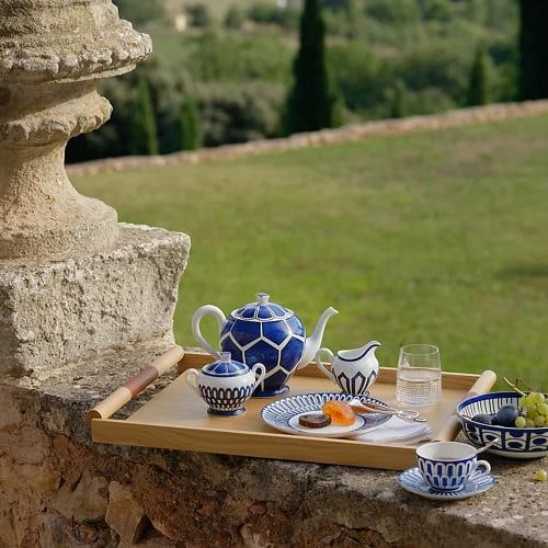 NEW HERMES BLEUS D'AILLEURS SUGAR BOWL #P030020P BRAND NIB RARE FRENCH - 2