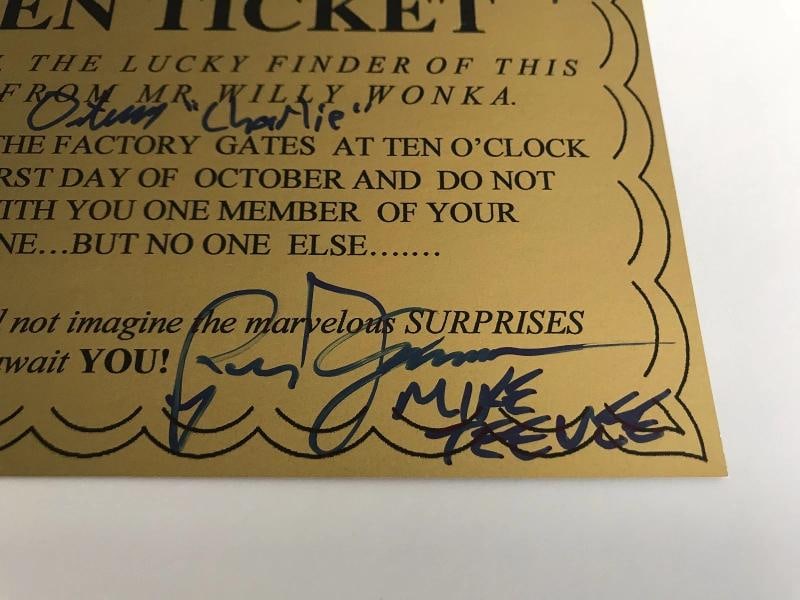 Willy Wonka All Kids x5 Signed Framed Golden Ticket JSA COA Autograph Movie Cast - 7