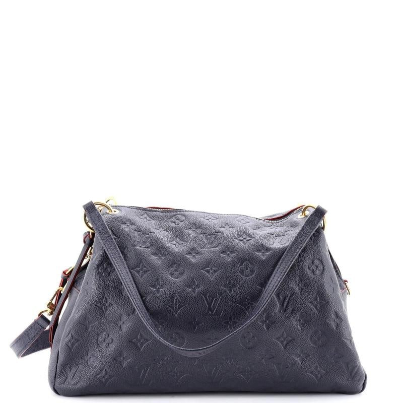 Louis Vuitton Ponthieu Handbag Monogram Empreinte Leather PM: Condition: Pre-owned - Good,Brand: Louis Vuitton,Exterior Material: Leather,Style: Shoulder Bags,Exterior Color: Blue,Department: Women,Size: Pm,Accessories: With Strap
