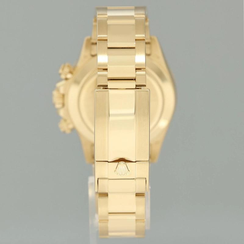 2014 MINT Rolex Daytona 116528 Black Chrono Yellow Gold 40mm Watch Box - 5