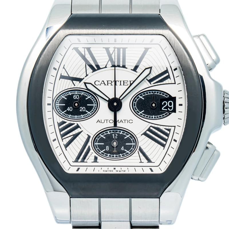Cartier Roadster De W6206020 SS White Dial Quartz Men's Watch 44mm - 2