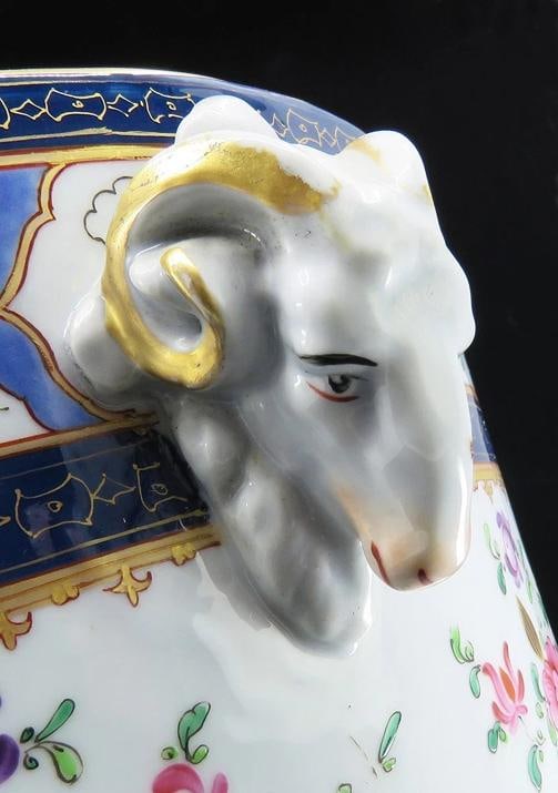 Superb Mid/Late 1800s French Ram's Head Armorial Wine Cooler Champagne Bucket - 5