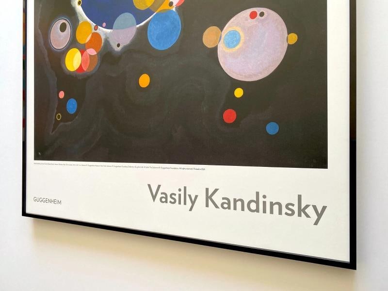 VASILY KANDINSKY MODERNIST LITHOGRAPH PRINT FRAMED MUSEUM POSTER "CIRCLES" 1926 - 12