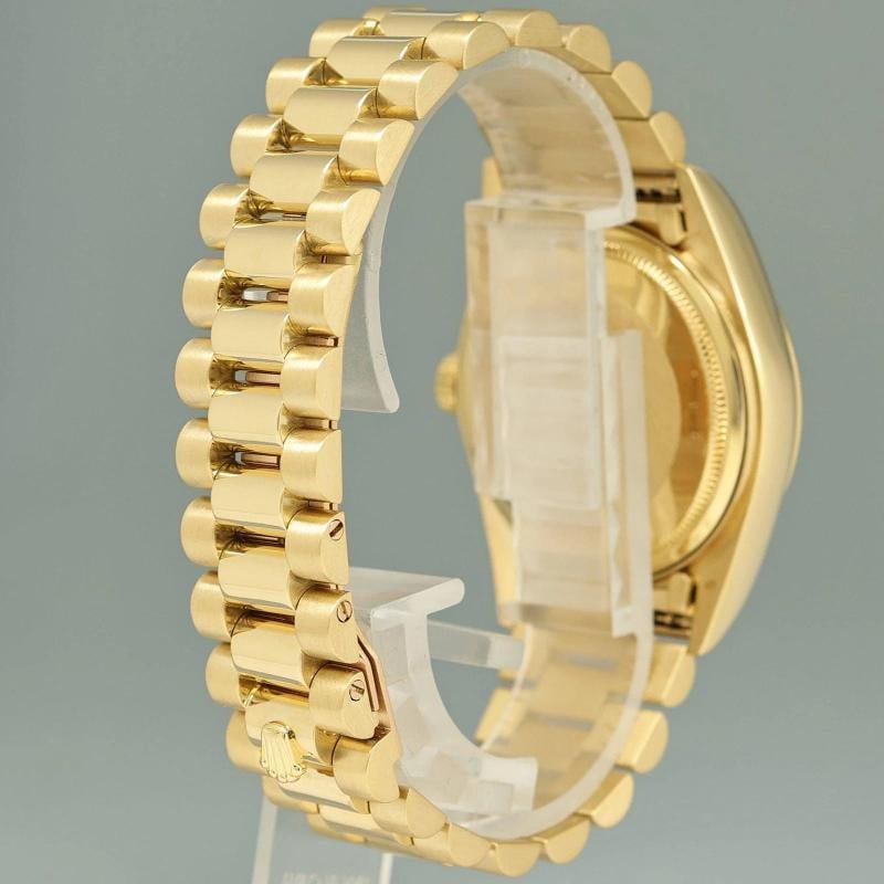 MINT Rolex 36mm President Day Date White Roman 18038 Quick Set Yellow Gold Watch - 6