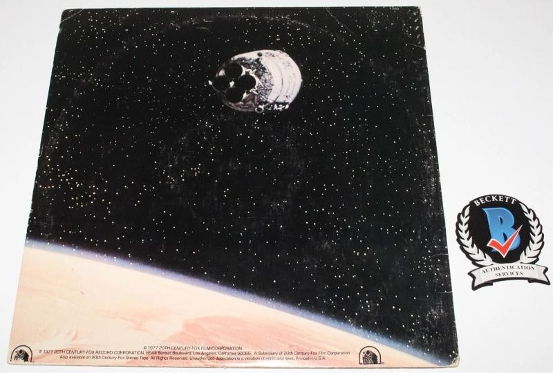 JOHN WILLIAMS SIGNED STORY STAR WARS MOVIE SOUNDTRACK RECORD ALBUM BECKETT COA - 4