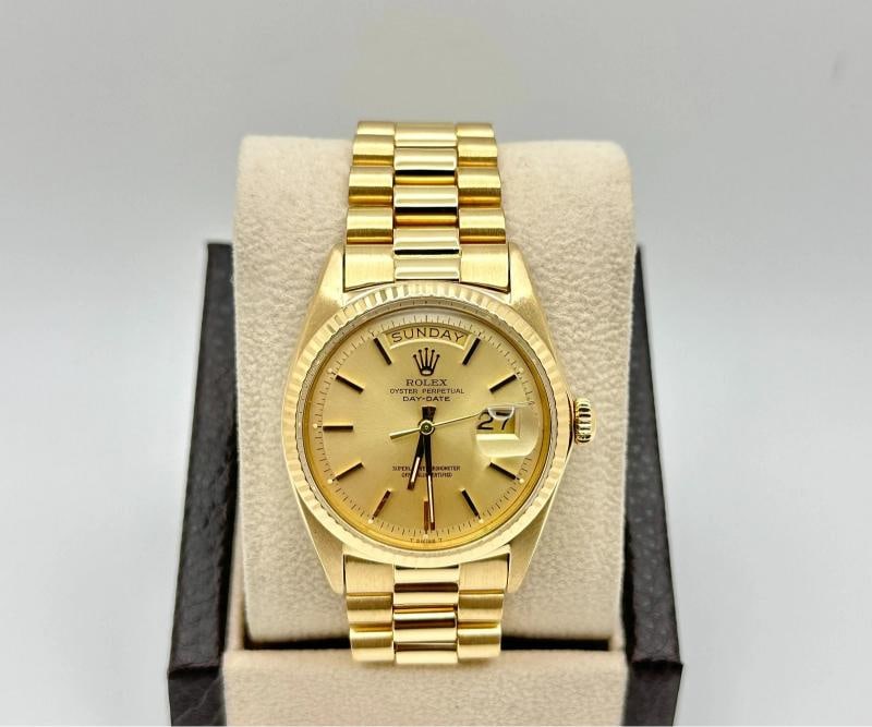 Rolex President Day Date 1803 36mm Champagne Dial 18K Yellow Gold - 2