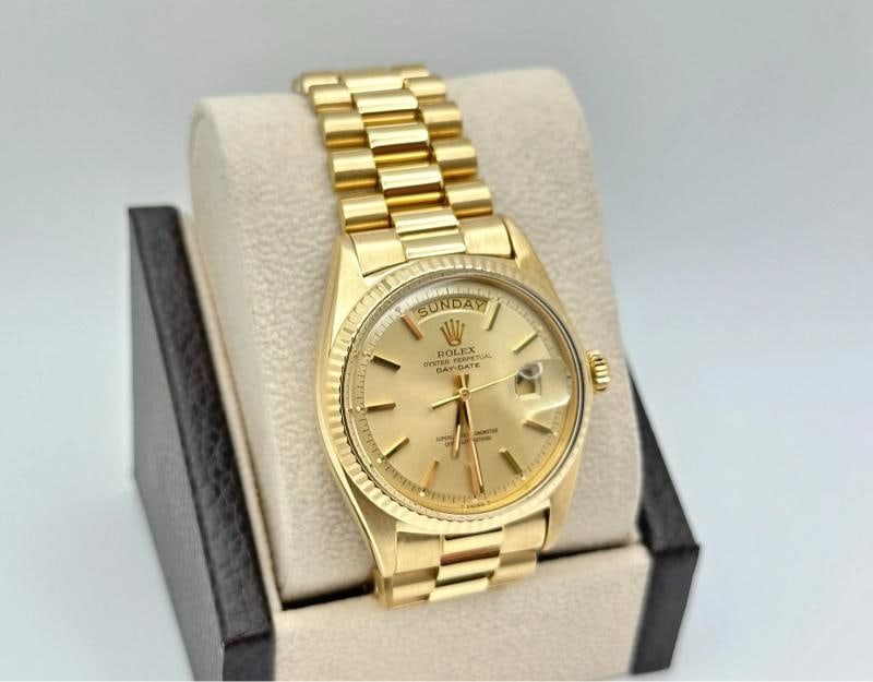 Rolex President Day Date 1803 36mm Champagne Dial 18K Yellow Gold - 3